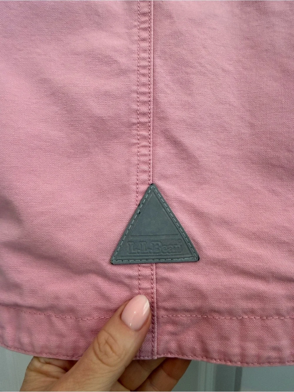 Vintage L.L. Bean Girls Chore Barn Canvas Coat Utility Jacket in Pink Size 2T